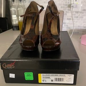 T-strap heels- like new!